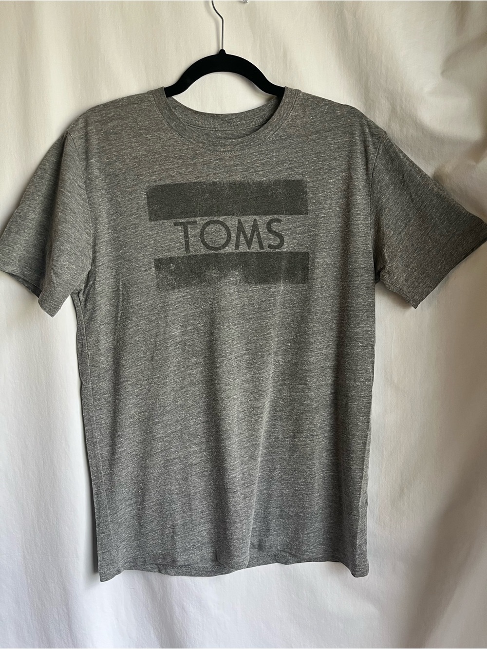 Toms Men's Heather Gray Logo Short Sleeve Tee
